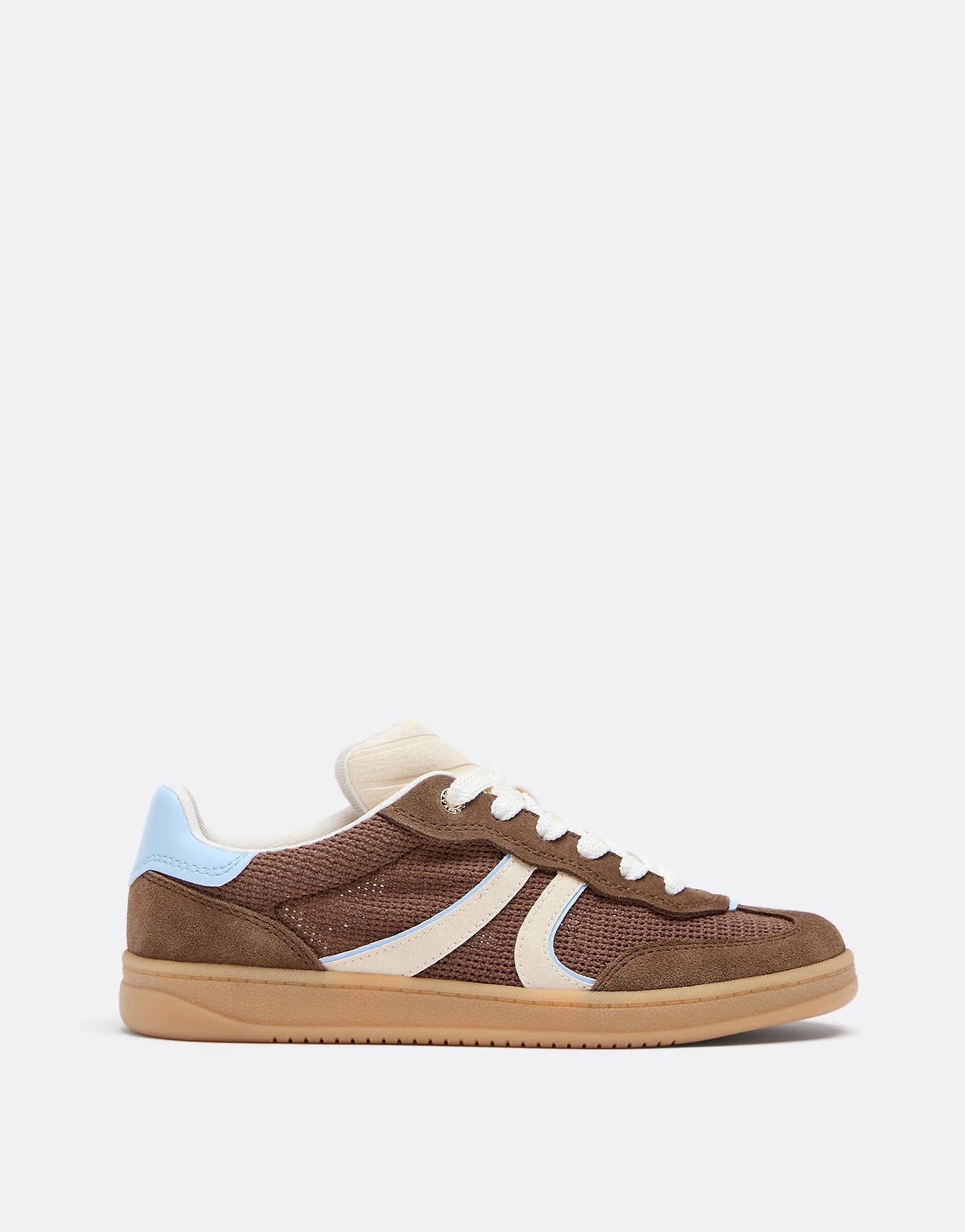 ASOS ASOS Brown Suede Trainers with Leather Details