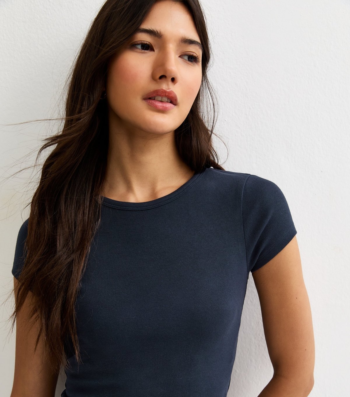 New Look Women's Navy Baby Tee T-Shirt New Look - 2