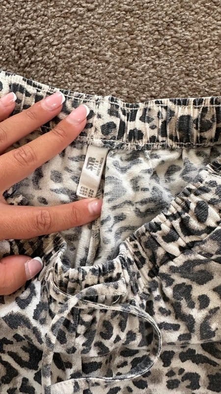 ASOS Asos linen leopard print trousers - 1