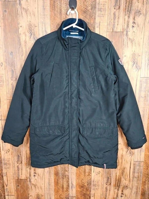 Hilfiger Denim Hilfiger Denim Black Padded Parka Jacket – Men’s M (fits S/M)