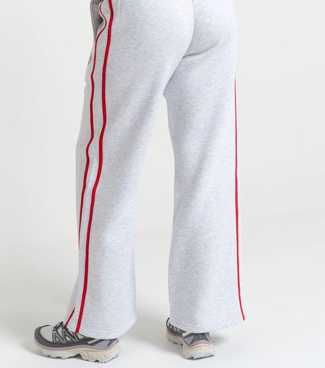 Peach Fit Women's Grey Marl Side Stripe Laelia Joggers Peach Fit New Look - 3