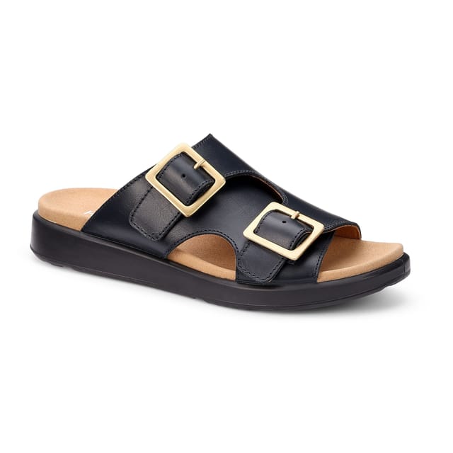 Hotter Hotter Women's 'Corsica' Slip-On Mules in Dark Navy - 2
