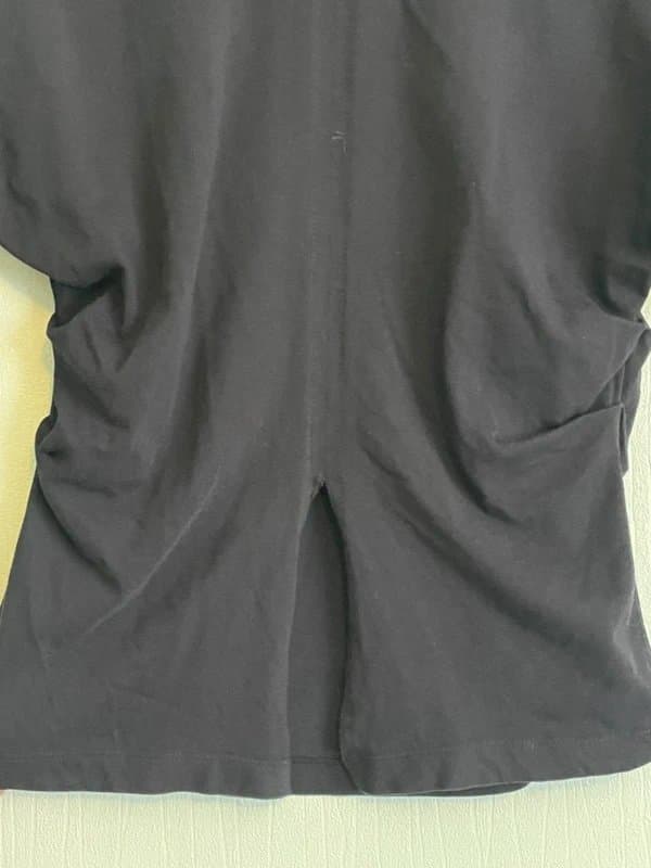 ASOS Ruched Waist Black T-shirt