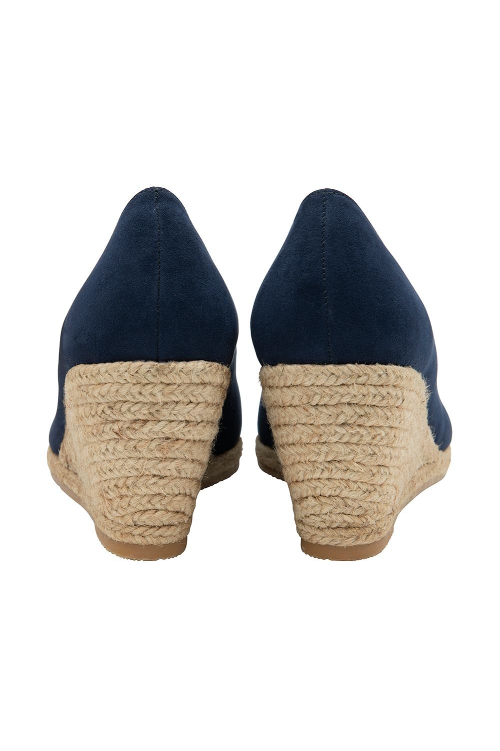 Lotus Lotus Women's 'Giselle' Microfibre Slip-On Wedge Shoes in Navy - 3