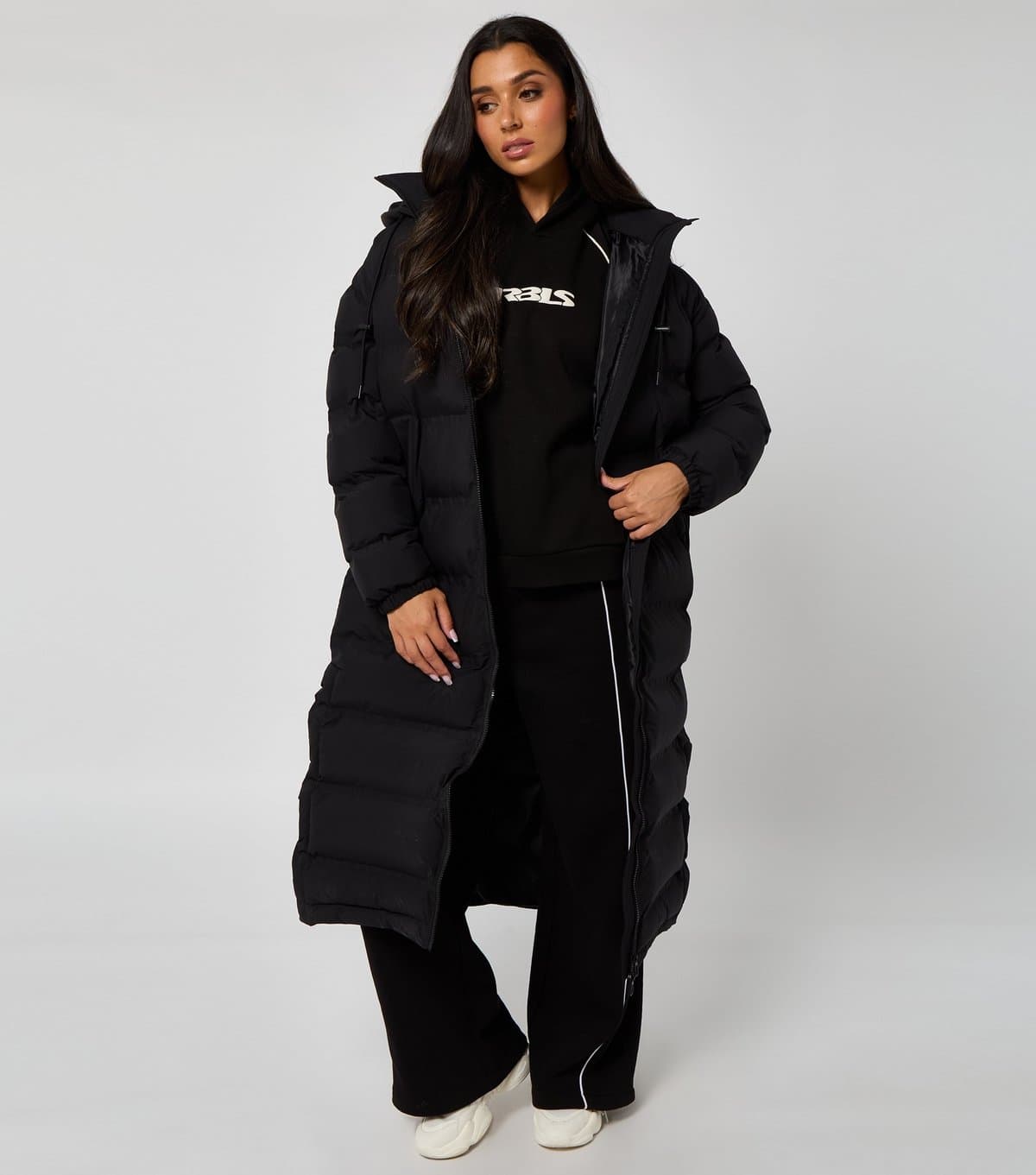 Urban Bliss Women's Black Heatseal Maxi Puffer Coat Urban Bliss New Look