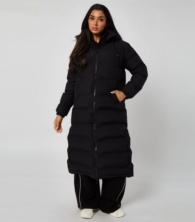 Urban Bliss Women's Black Heatseal Maxi Puffer Coat Urban Bliss New Look - 3
