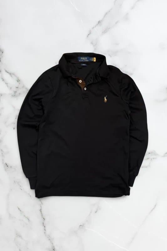 Ralph Lauren Ralph Lauren Long Sleeve Polo Shirt - Black - S