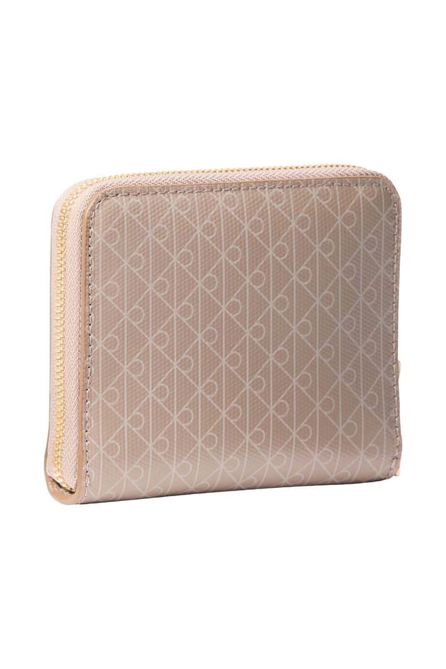 Calvin Klein Calvin Klein Women's Emblem Aop Square Zip Around Desert Taupe Aop - 2