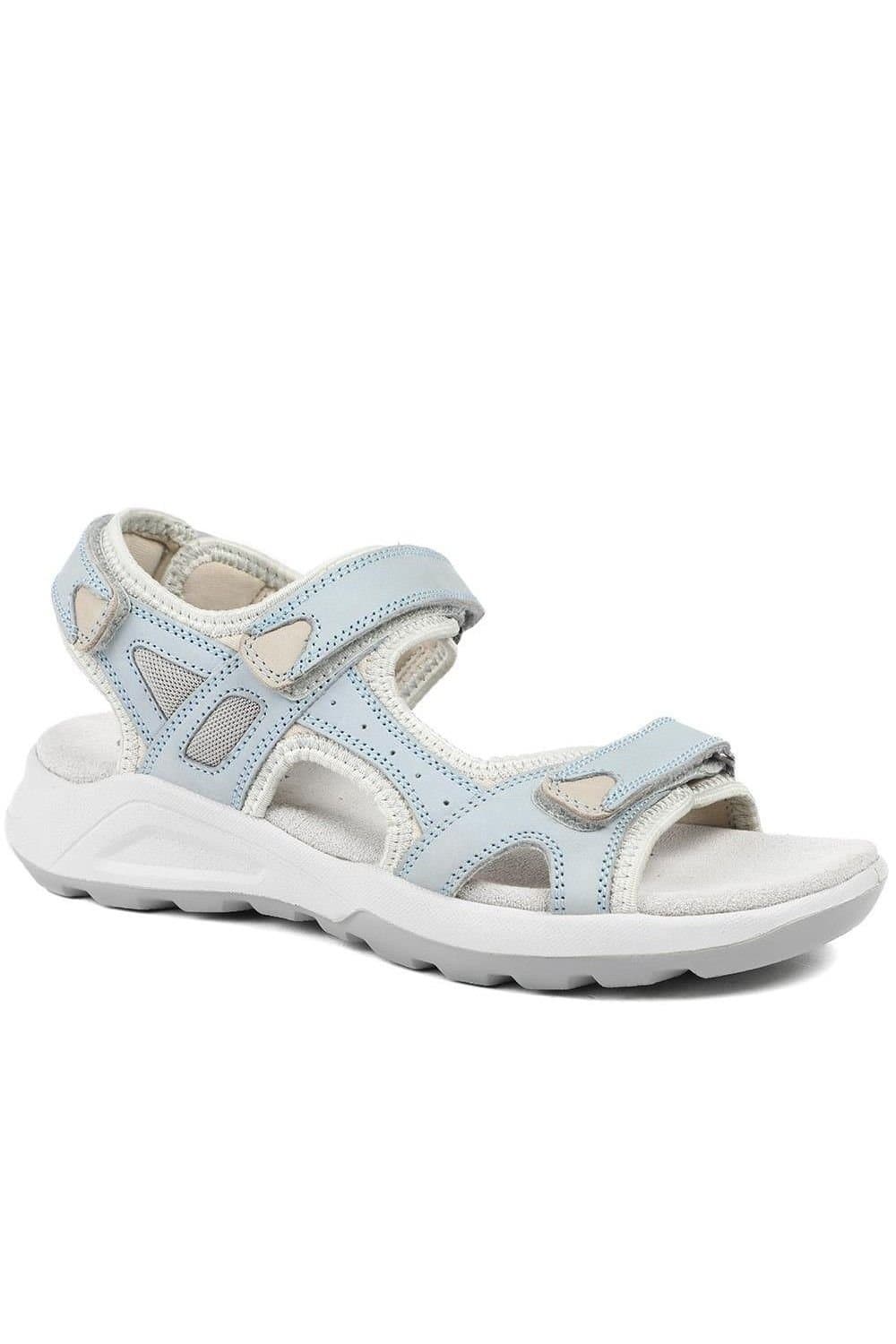 Pavers Pavers Women's Adjustable Touch Fasten Sandals in Blue