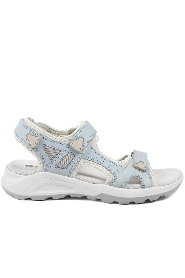 Pavers Pavers Women's Adjustable Touch Fasten Sandals in Blue - 3