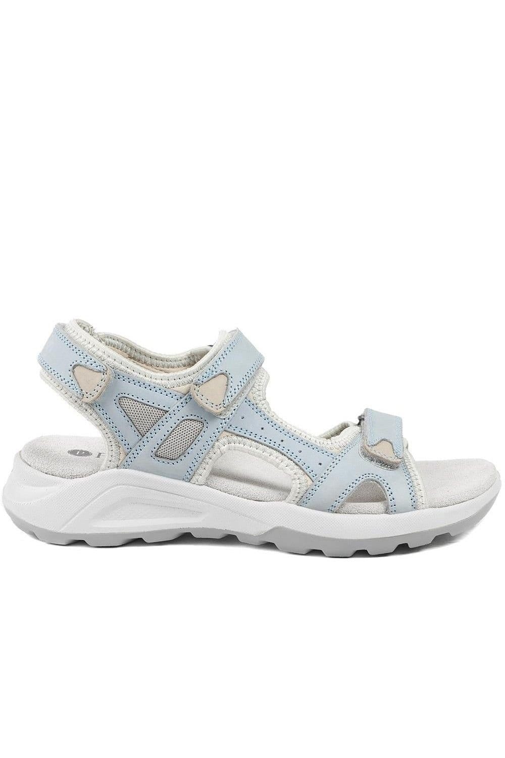 Pavers Pavers Women's Adjustable Touch Fasten Sandals in Blue - 4