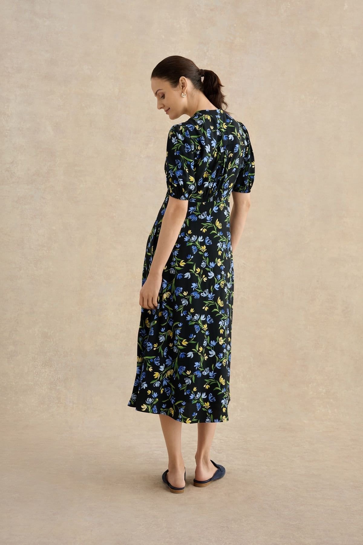 Hobbs London Hobbs London Women's Sidonie Dress in Dark Navy - 4