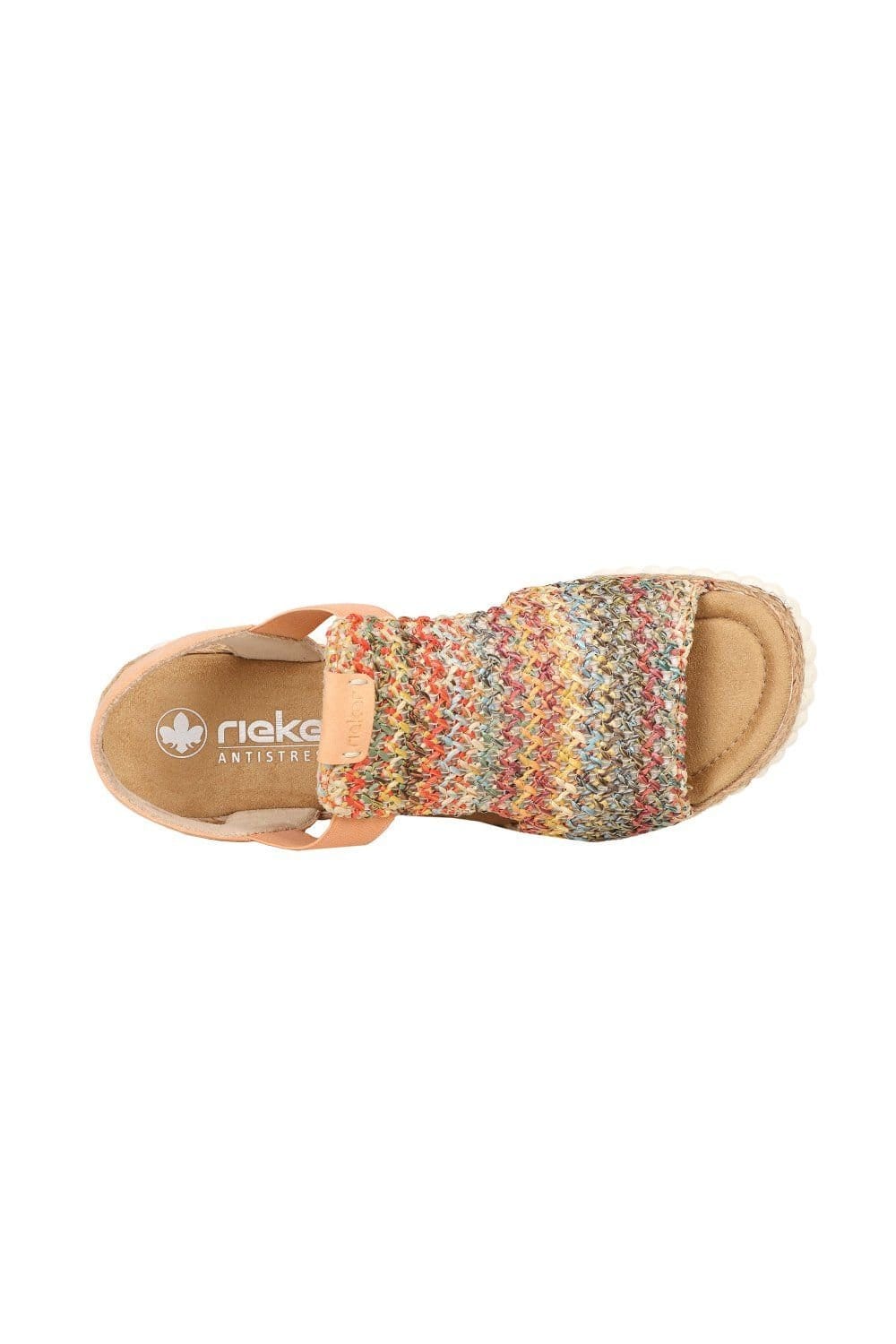 Rieker Rieker Women's 'Puerto Rico' Wedge Sandals in Peach - 4
