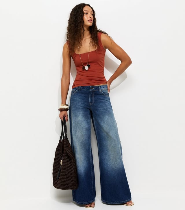 New Look Women's Dark Red Square Neck Vest New Look - 3