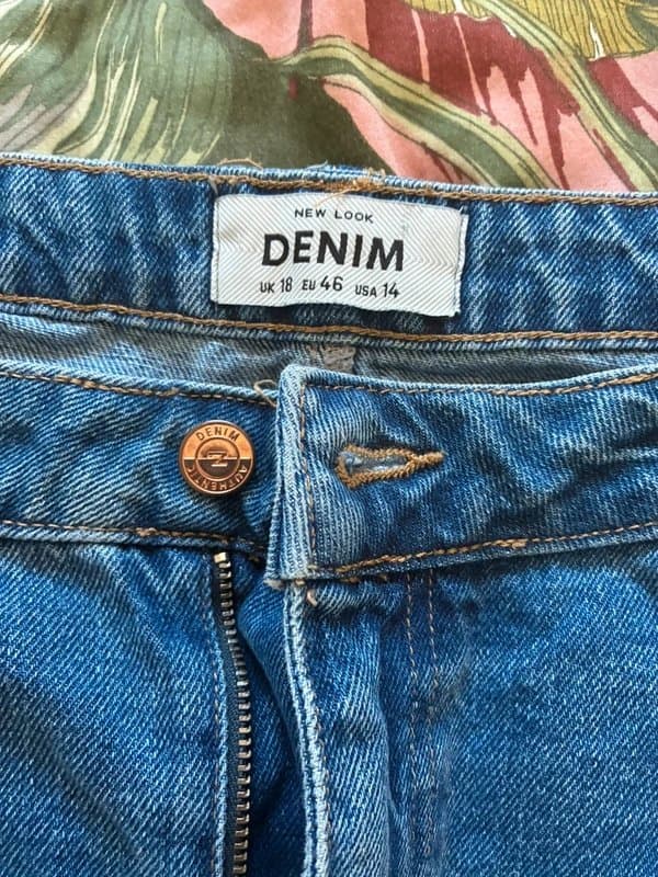 New Look New Look blue denim jeans size 18