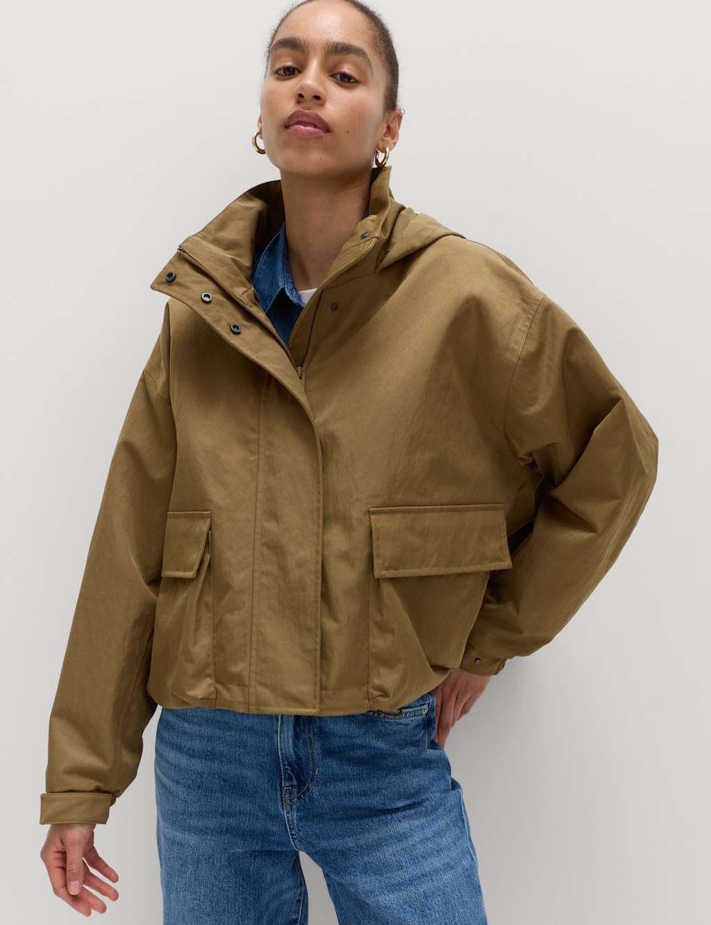 Marks & Spencer M&S Caramel Waterproof Short Parka