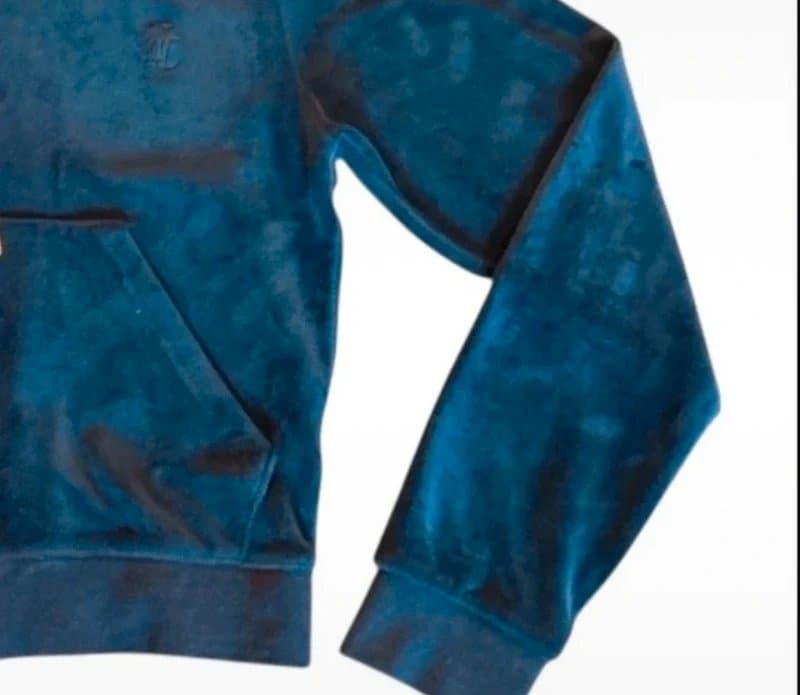 Juicy Couture Vintage Y2K Juicy Couture Velour Hoodie Size 8 Navy Velour Robertson Authentic