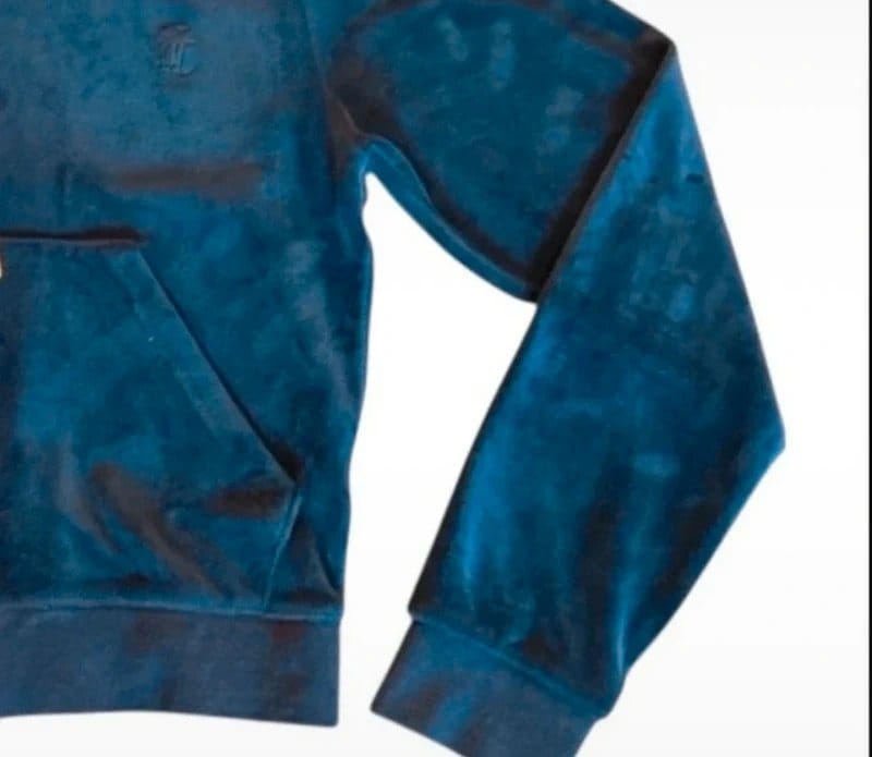 Juicy Couture Navy Velour Hoodie Size 8