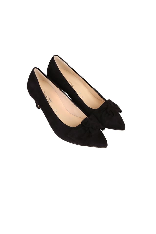 Gabor Gabor Women's 'Dusty' Smart Court Shoes in Black - 3