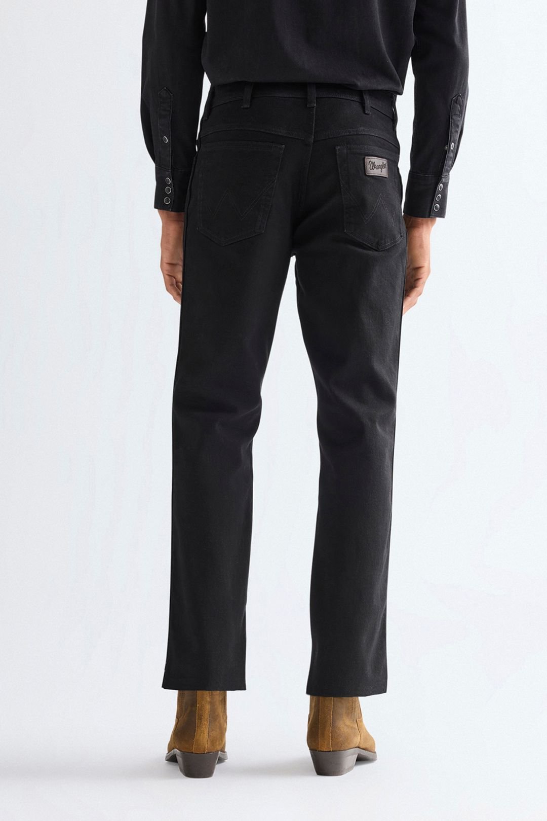 Wrangler Wrangler Men's Texas Regular Fit Jeans Black Overdye - 2