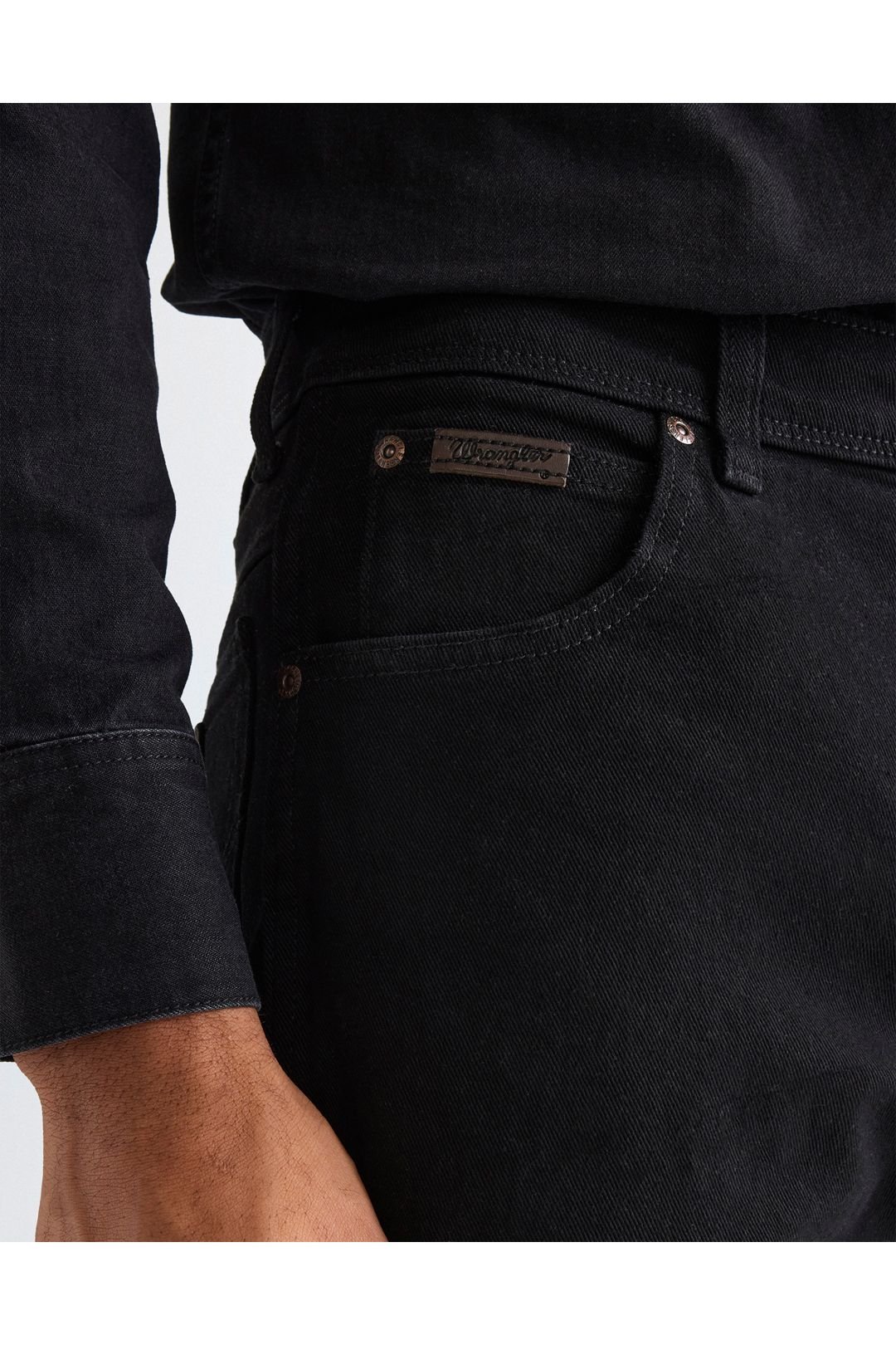 Wrangler Wrangler Men's Texas Regular Fit Jeans Black Overdye - 3