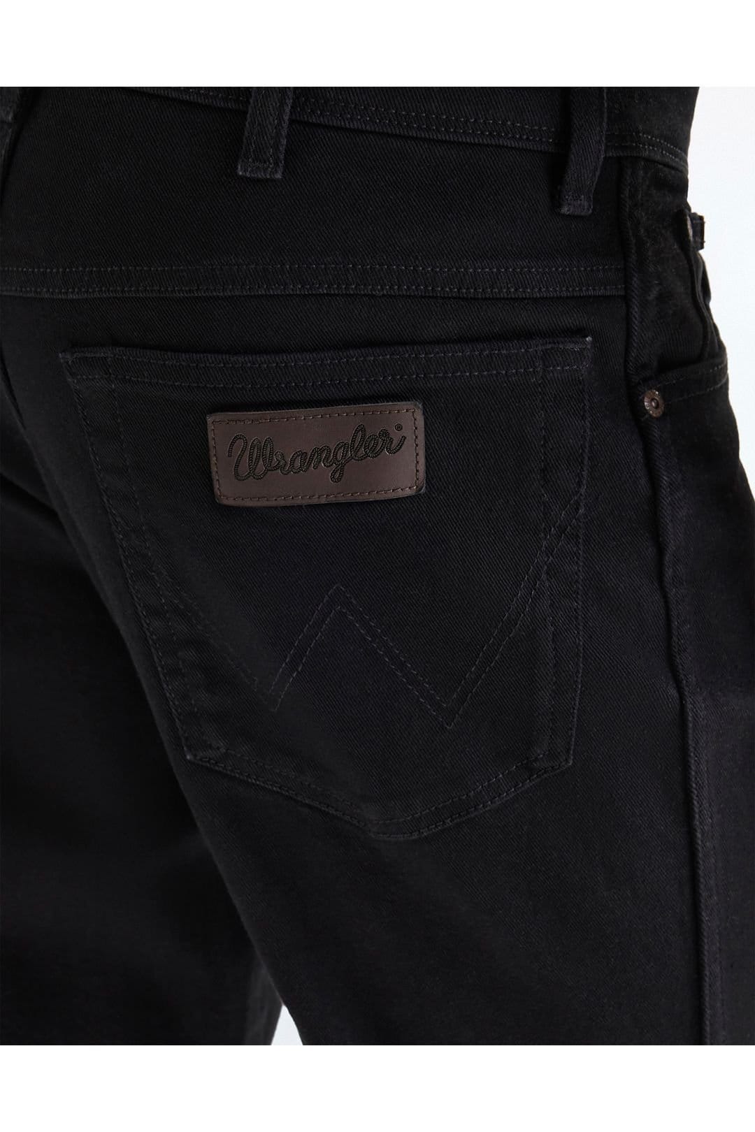 Wrangler Wrangler Men's Texas Regular Fit Jeans Black Overdye - 4