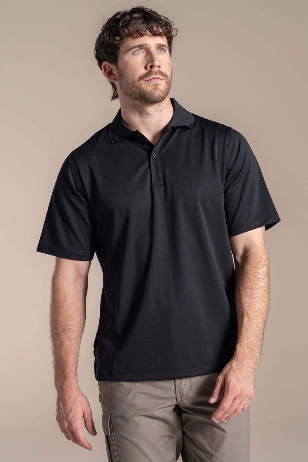 Craghoppers Craghoppers Men's Expert Basecamp Wicking Polo in Black