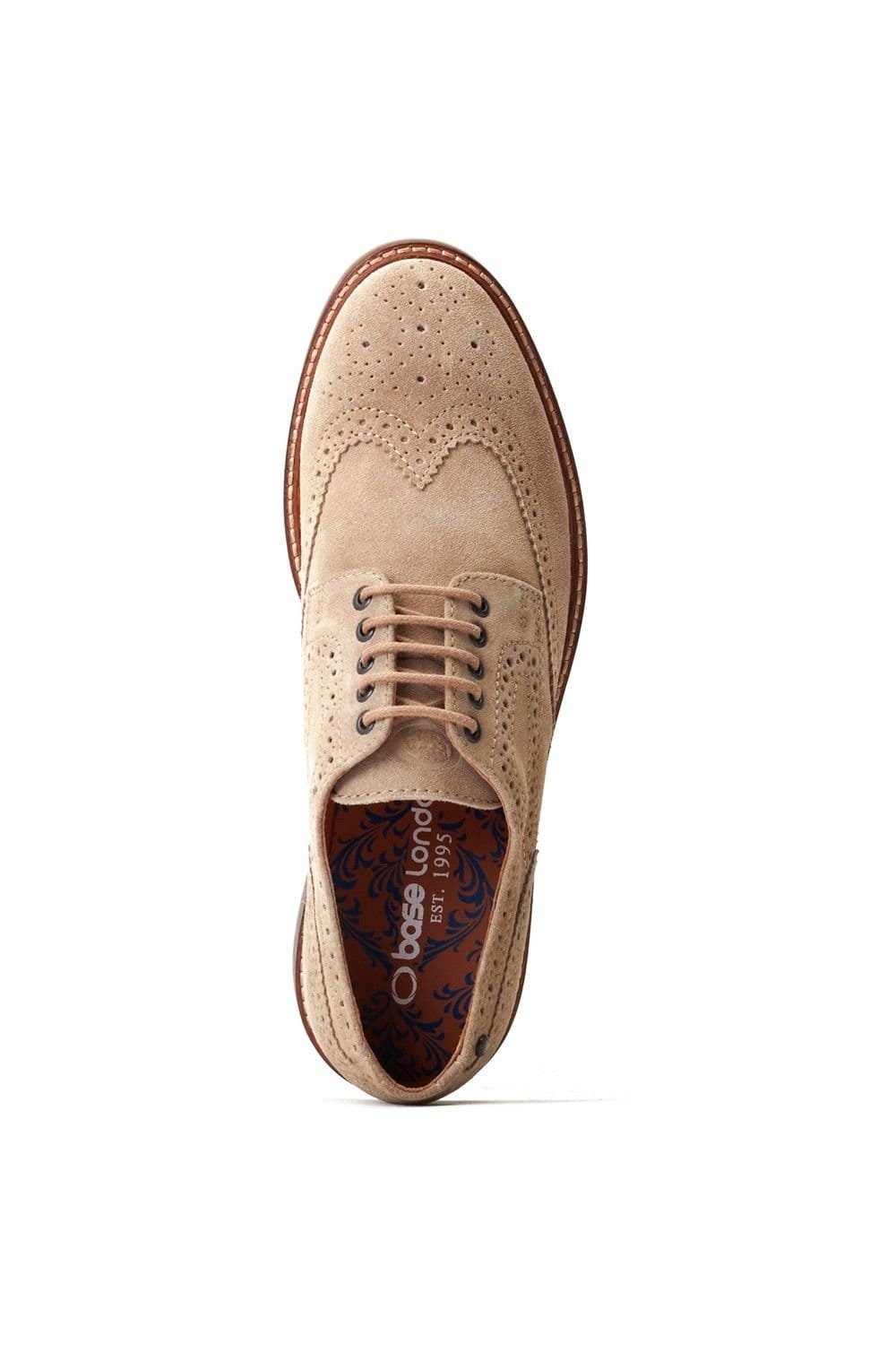 Base London Base London Men's Hatfield Brogue Shoe in Beige - 4