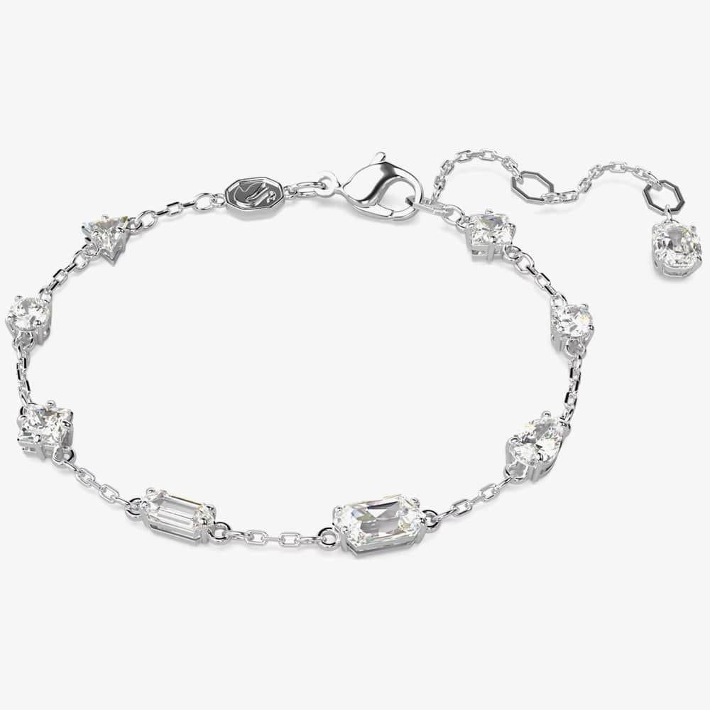 Swarovski Swarovski Women's Mesmera Mixed Cut Scattered Bracelet 5661530 (M) in Silver