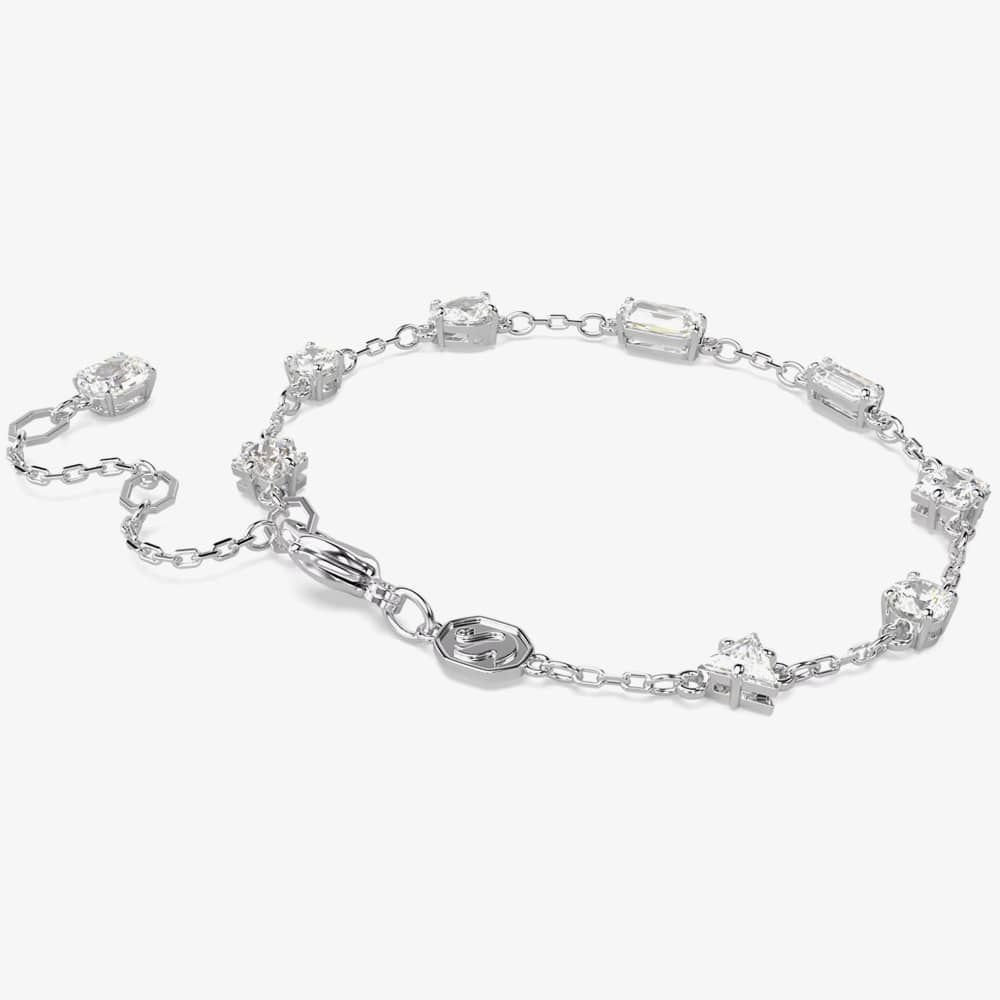 Swarovski Swarovski Women's Mesmera Mixed Cut Scattered Bracelet 5661530 (M) in Silver - 4