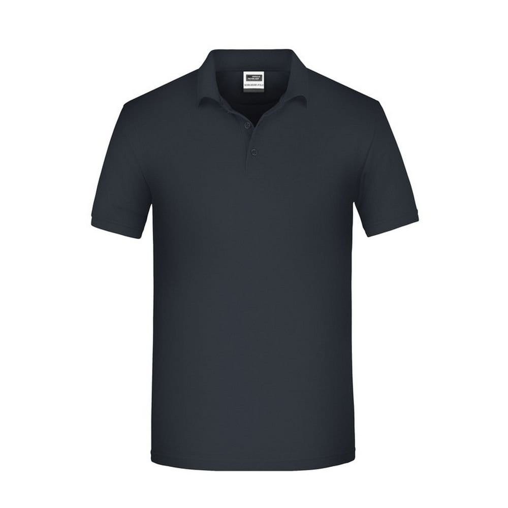 James and Nicholson Men's Bio Workwear Polo Shirt in Dark Grey