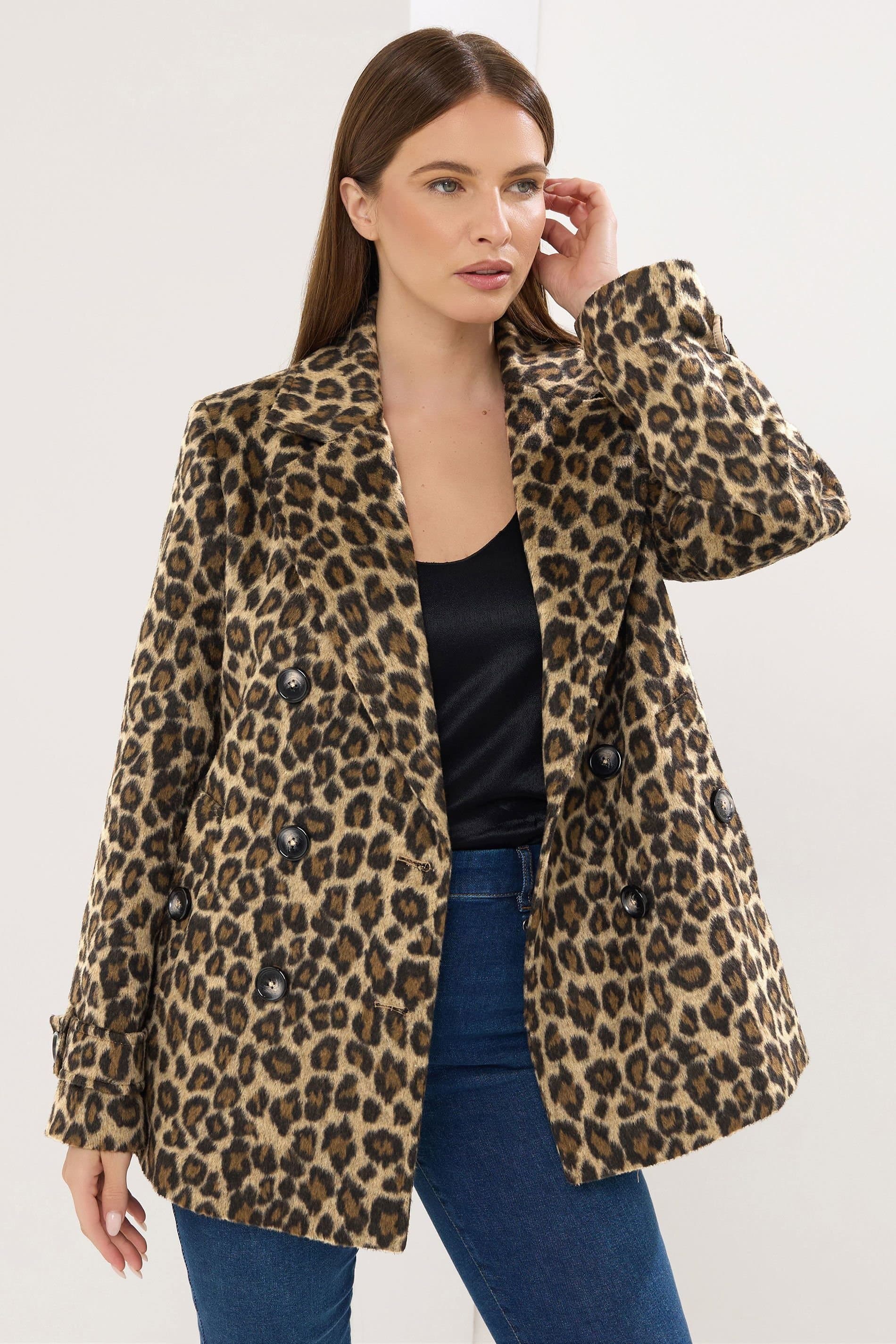 Star By Julien Macdonald Star by Julien Macdonald Women's Pea Coat in Brown