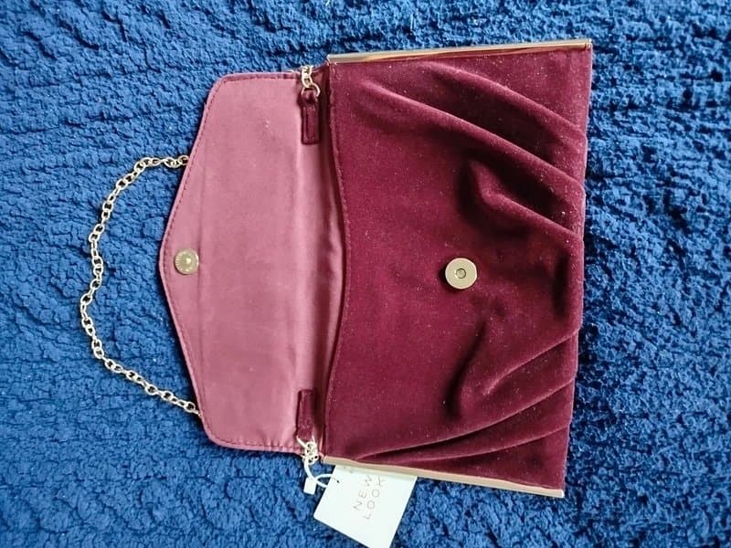 New Look Burgundy New Look Clutch Bag