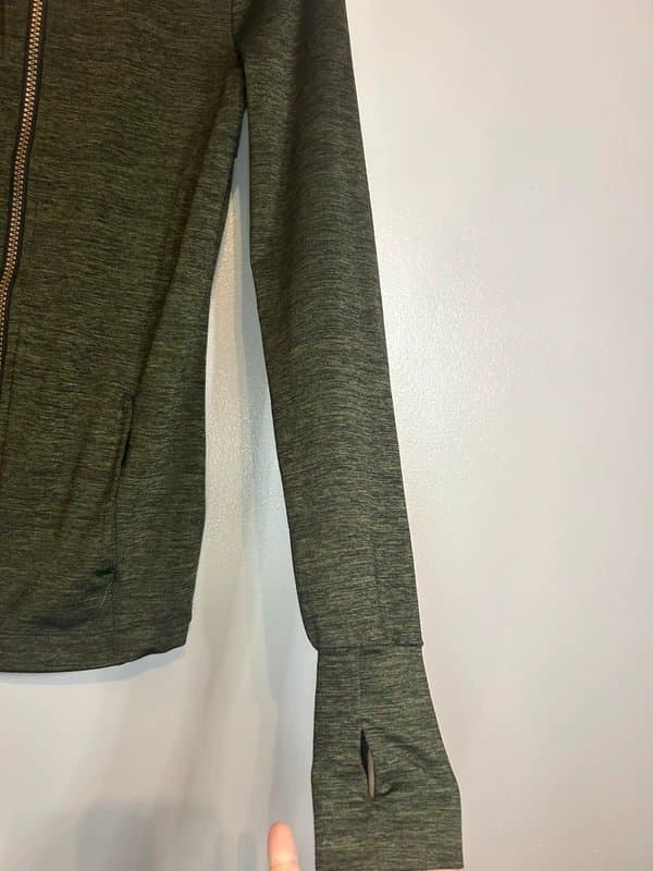 F&F F&F Active Green Zip-Up Sports Jacket | Size UK 6 (EU 34) | Gym/Running Top