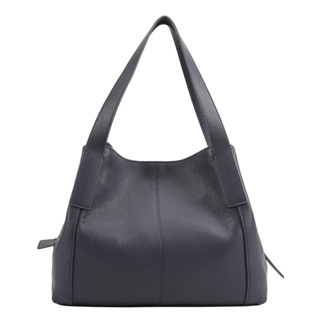 Paul Costelloe Paul Costelloe Women's Donato Leather Shoulder Bag in Navy - 3