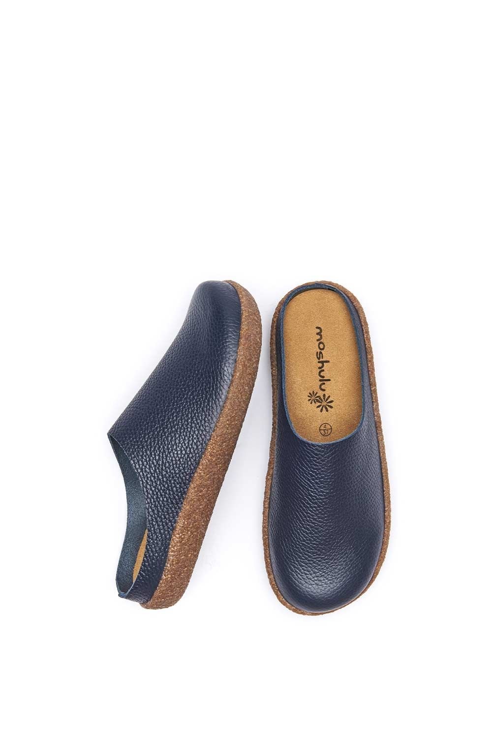 Moshulu Moshulu Women's 'Pevensey' Unlined Leather Clogs in Indigo - 2