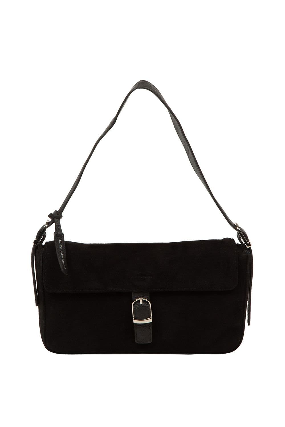 Pure Luxuries London Pure Luxuries London Women's 'Aeliana' Suede Grab Bag in Black