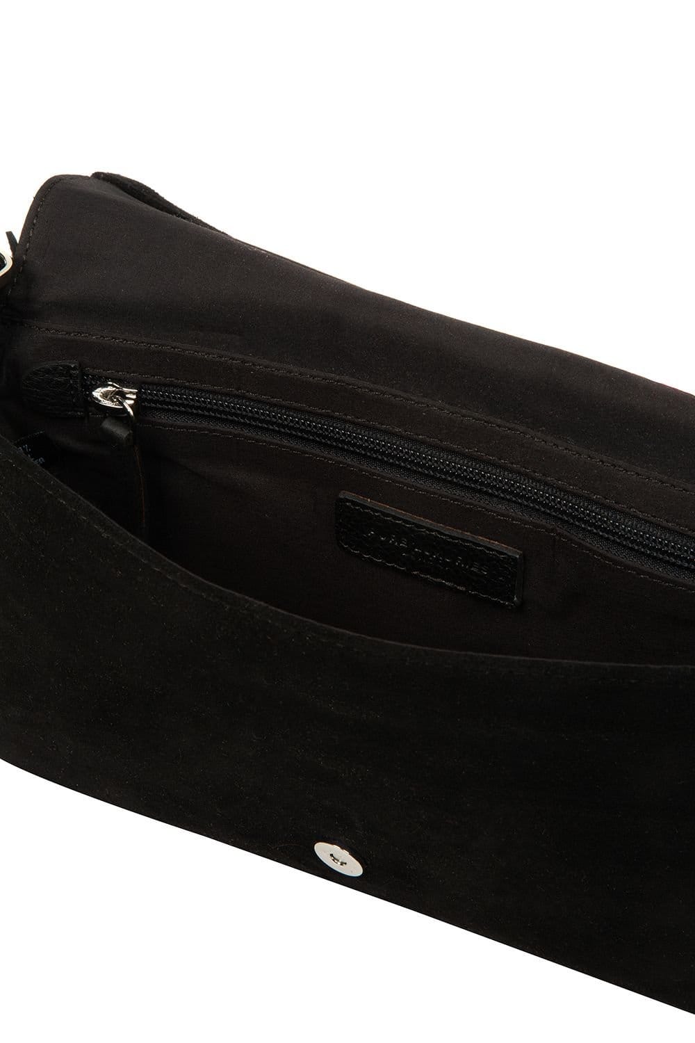 Pure Luxuries London Pure Luxuries London Women's 'Aeliana' Suede Grab Bag in Black - 4