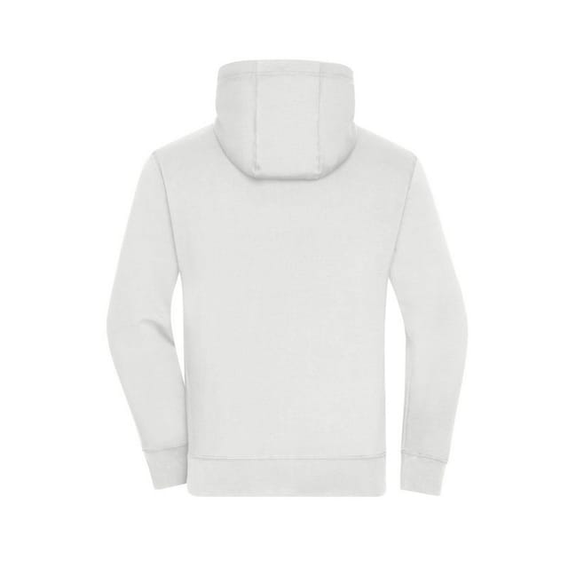 James and Nicholson James and Nicholson Men's Lifestyle Full Zip Hoodie in Off-White - 2