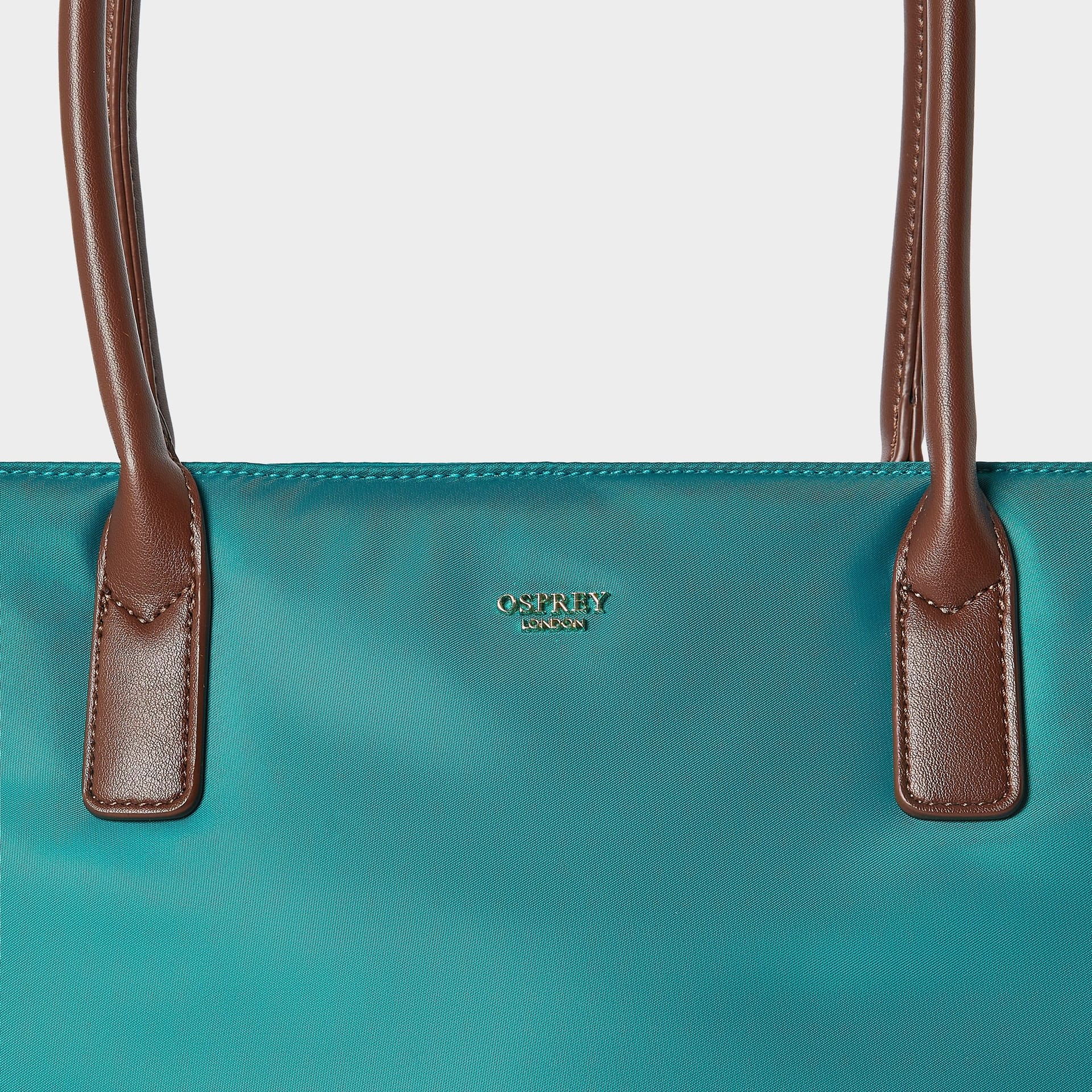 OSPREY LONDON OSPREY LONDON Women's The Voyage Nylon Tote Bag in Teal - 4