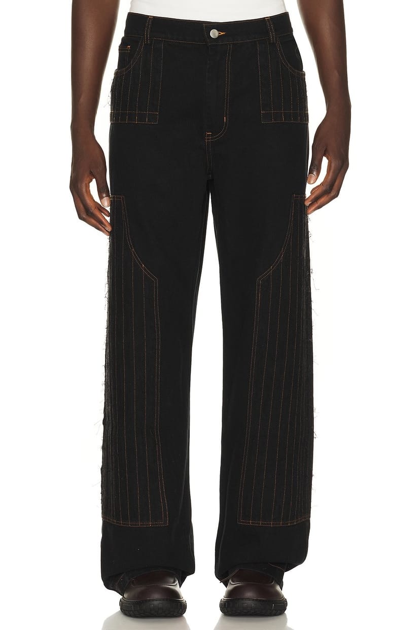 revolve Distressed Patch Carpenter Pants - 1
