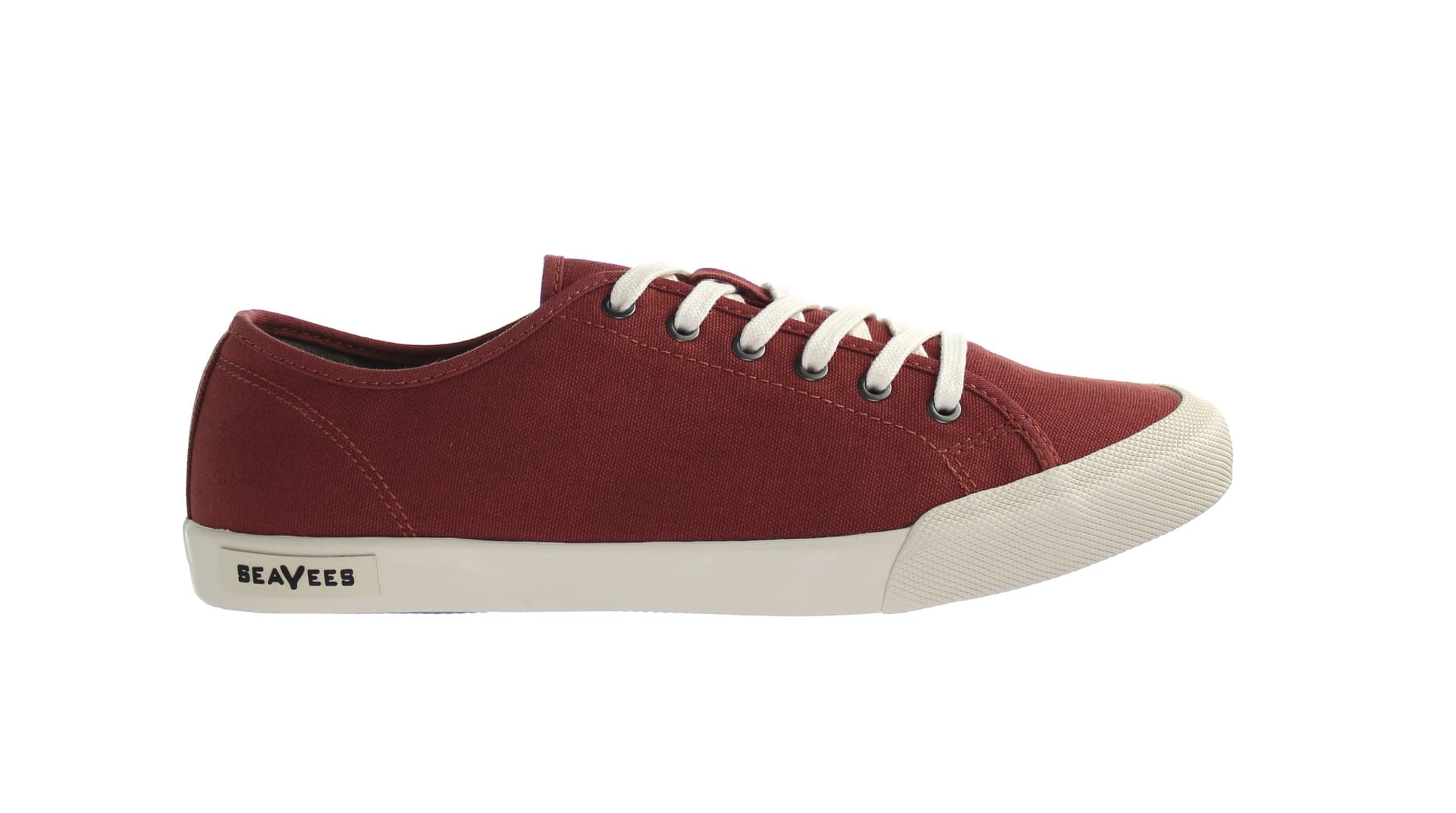 Seavees Seavees Red Canvas Lace-Up Shoes for Women