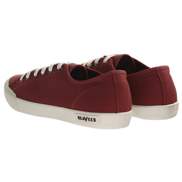 Seavees Seavees Women's Standard Canvas Lace-Up Shoes in Red - 3