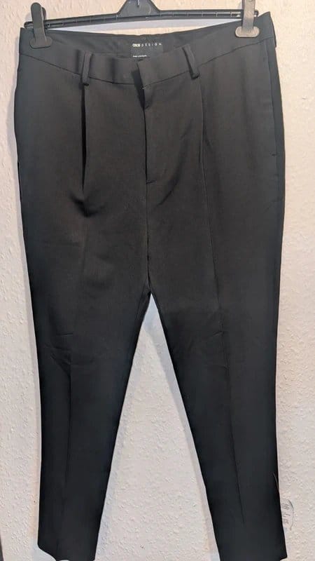 ASOS Design Black Tailored Trousers