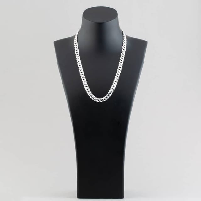 T.H.Baker T.H.Baker Women's Silver 20 Inch Flat Curb Chain SBUF-850-AG-20 - 2