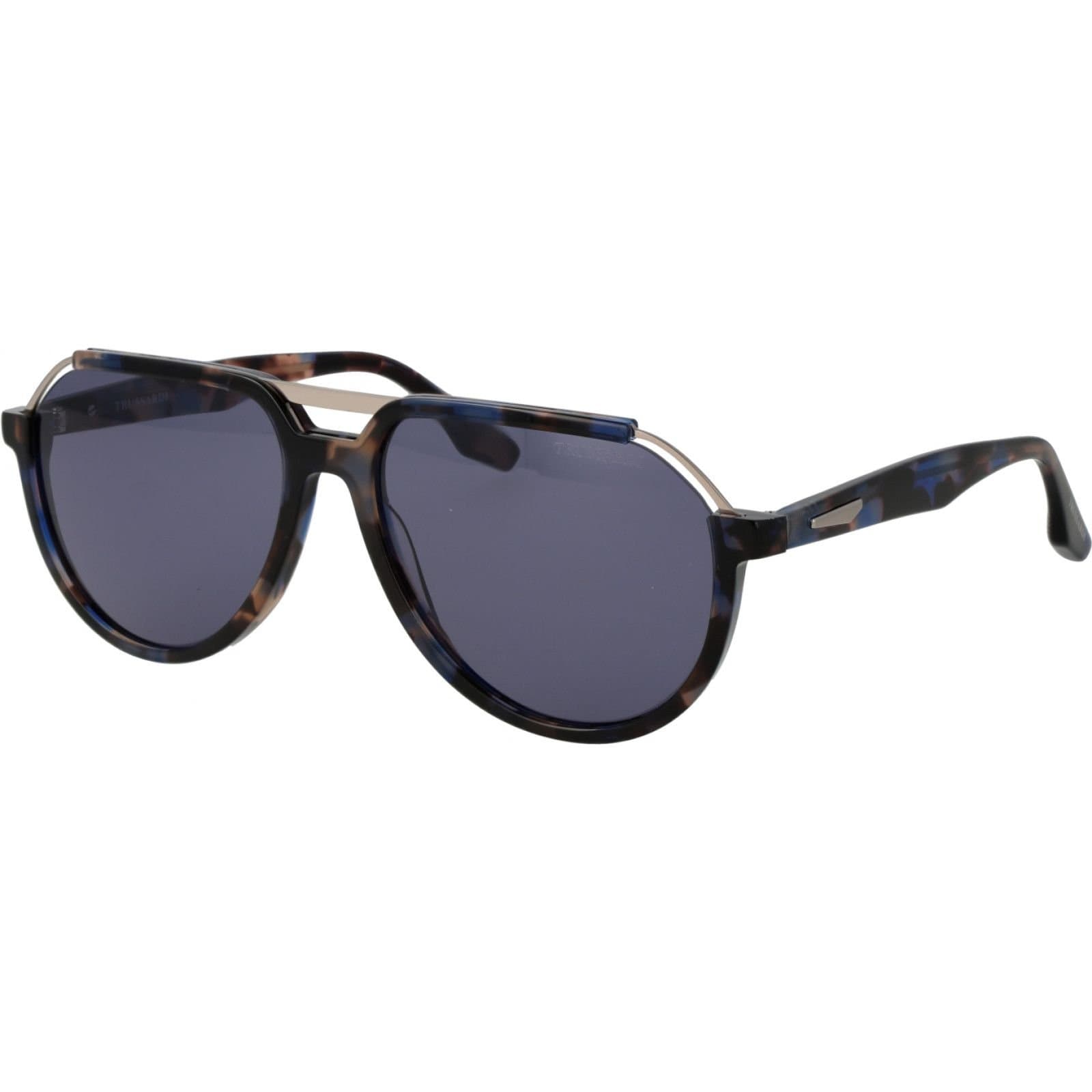 Trussardi Trussardi Men's TSM9036 59G21 Round/Oval Sunglasses in Blue