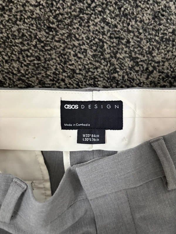 ASOS ASOS Grey Suit Trousers
