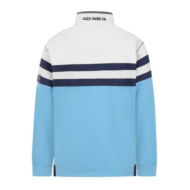 Lazy Jacks Lazy Jacks Men's Quarter Zip Sweatshirt in Blue - 2