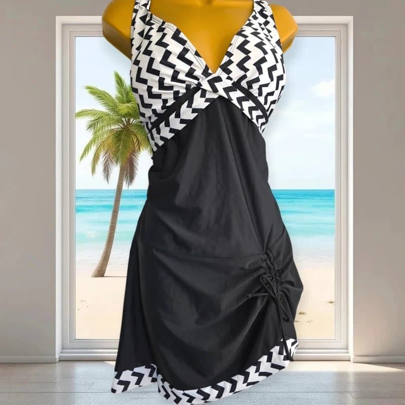 unbranded Swimdress x 2 Set Size 18 Swimsuit dress Tops free M & S bikini bottoms Plus Size 3 Piece