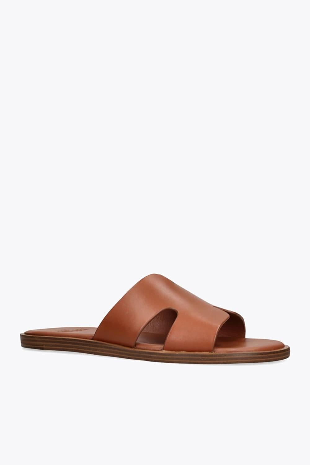 Steve Madden STEVE MADDEN Men's 'Laincaster Brown' Leather Sandals in Brown - 4